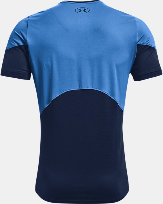 Men's UA RUSH™ HeatGear® 2.0 Short Sleeve, Blue, pdpMainDesktop image number 5
